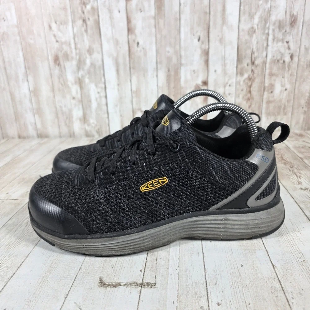 Keen Utility Sparta ESD Women 8.5 Black‎ Aluminum Toe Work Shoes ASTM F2413-18